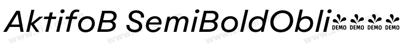 AktifoB SemiBoldObli字体转换